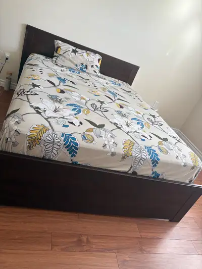 moving sale,, queen bed and 2 queen matress, View more