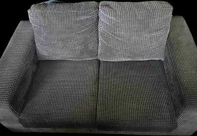 Grey Textured Love Seat, View more