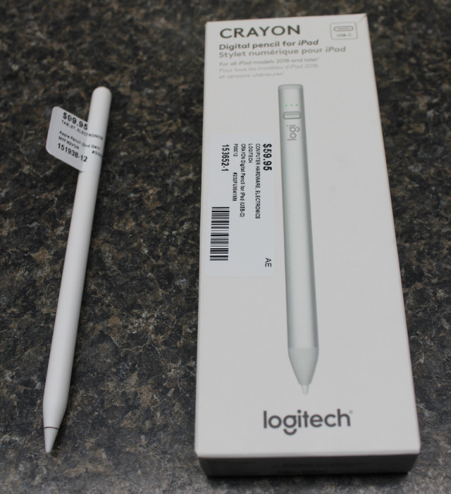 Apple Pencil (2nd Gen)/ Logitech Crayon (USB-C) in iPad & Tablet Accessories in Peterborough