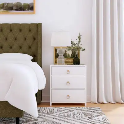 Elin 3-drawer bedside table, View more