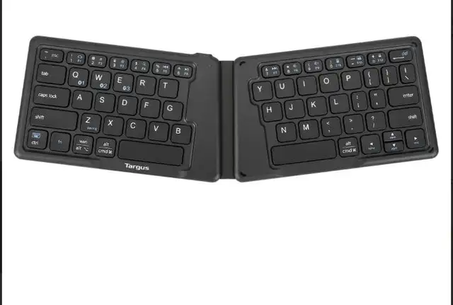 Ergonomic Foldable Bluetooth® Antimicrobial Keyboard