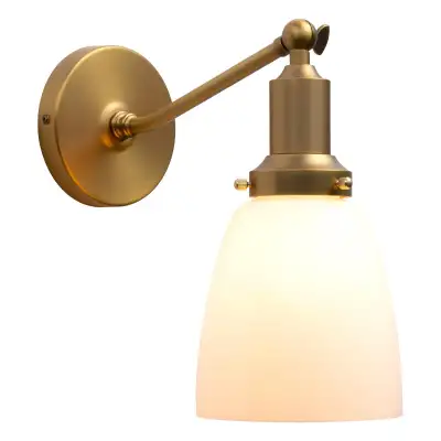 PERMO Industrial Vintage Slope Pole Wall Mount Single Sconce, View more