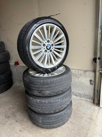 225/45/18 Pirelli tires on BMW Rims (5x120