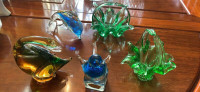 Superbes miniatures de collection en verre de Murano