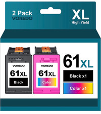new for HP 61XL Ink Cartridge Black and Colour Remanufactured Re