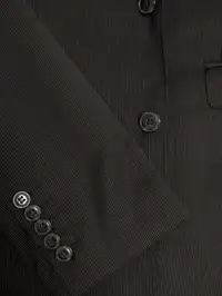 Bellisimo Men's Suit - Dark Grey Striped 