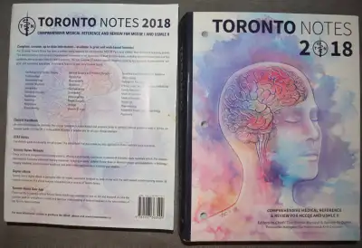 Toronto Notes 2018 + Clinical Handbook + STAT Notes, View more