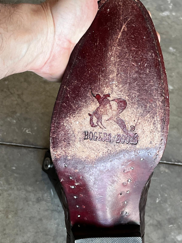 Stylish Leather Cowboy Boots – Size 11 US (Used) in Men's Shoes in Red Deer - Image 3