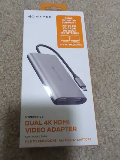 Targus HyperDrive Dual 4K HDMI adapter, View more