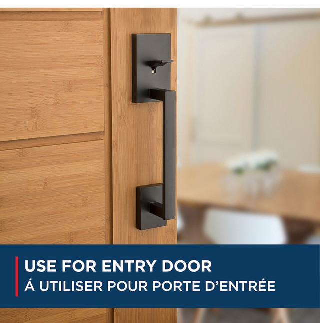 Weiser door handle set (brand new) with lifetime warranty in Windows, Doors & Trim in Owen Sound - Image 2