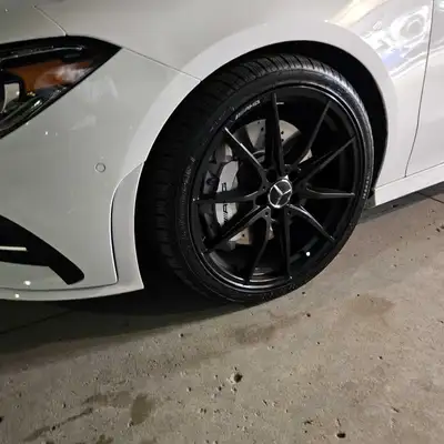 Upgrade your ride with this set of four 19-inch satin black wheels, perfectly paired with Ilink Snow...