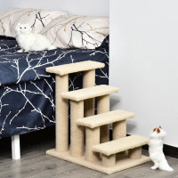 23.5" 4 Tier Pet Stairs Dog Cat Step 