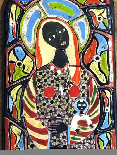 Ceramic religious frame, View more