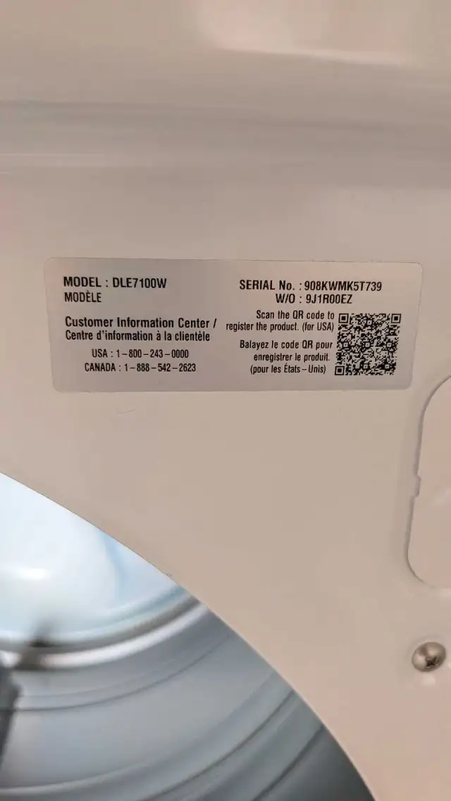 LG Dryer532105353159649282