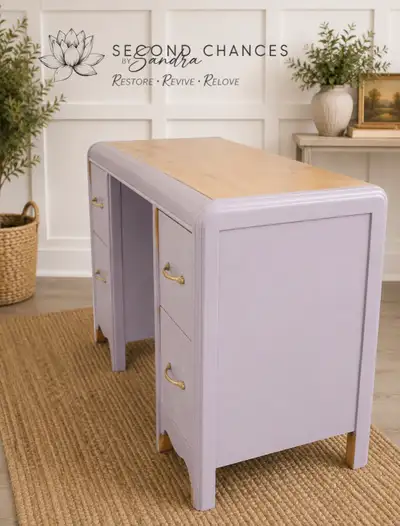 Refinished Vanity Desk, View more