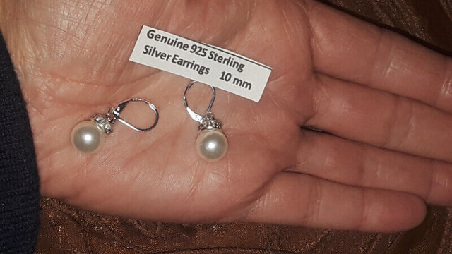 ----------New Earrings **Genuine 925 Sterling Silver Earring --- in Jewellery & Watches in Moncton - Image 4