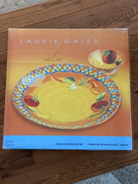 Laurie Gates Salsa Ceramic 2-Piece Serveware Set