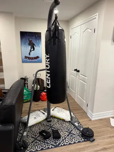 Punching bag and stand, View more