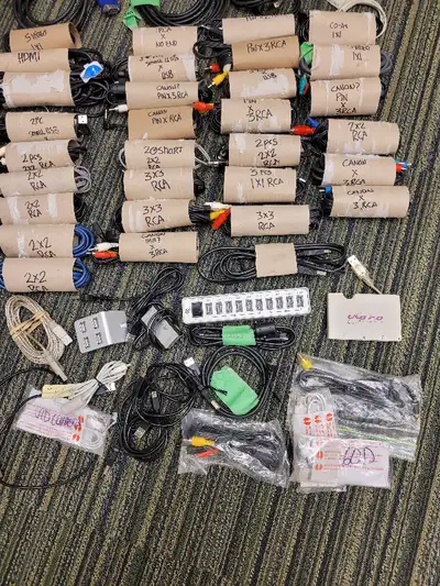 I HAVE A PRETTY BIG COLLECTION OF HDMI, USB, RCA CABLES, ADAPTERS AND USB READERS. MOSTLY NEW, SOME...
