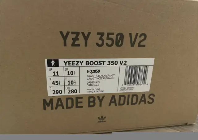 BNIB Yeezy Boost 350 V2 Granite, size 11 in Men's Shoes in Oshawa / Durham Region - Image 3