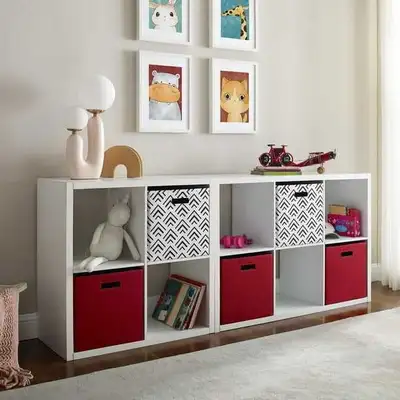 New 6 Cubby Storage Cabinet in White, View more