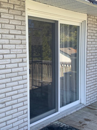 6’ patio sliding door with lock