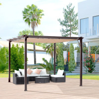 10' x 13' Aluminium Outdoor Pergola Gazebo