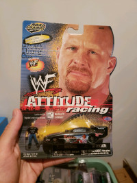 1999 Road Champs WWE Stone Cold Steve Austin Funny Car w/Figure