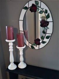 HANDMADE STAINED GLASS MIRROR