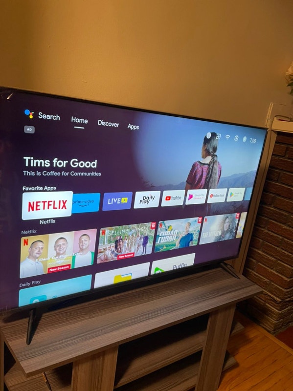 50” Sky Worth 4K UHD Smart TV with TV Stand for sale TVs Winnipeg Kijiji