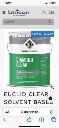 Diamond clear 350 cement sealer.