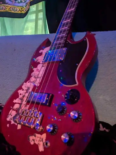 Epiphone Bass Guitar Electric Cherry Red, View more