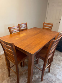 Table with 8 chairs insert and lazy Susan