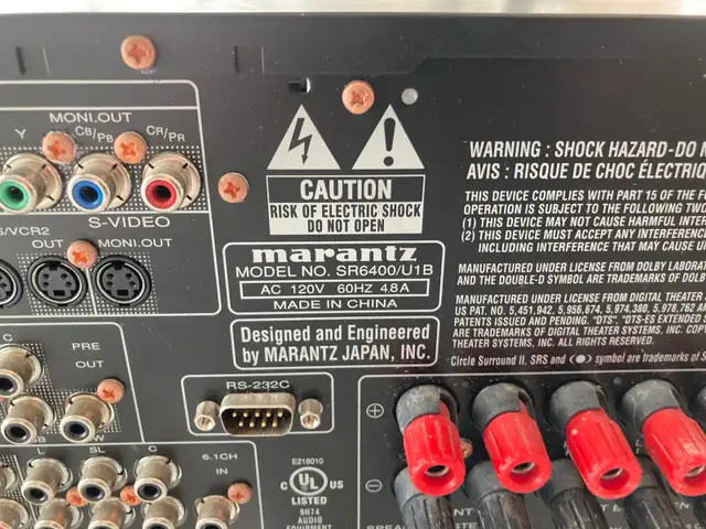 Marantz SR6400/UB1 6.1 Channel Amplifier / Receiver (Like New) | Stereo ...