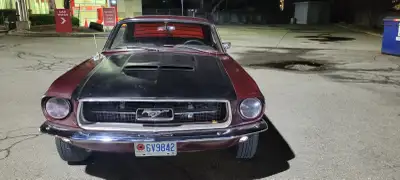 1967 Mustang..less than 5000km on rebuilt 289 engine..355 rear end..pearl maroon paint looks great i...
