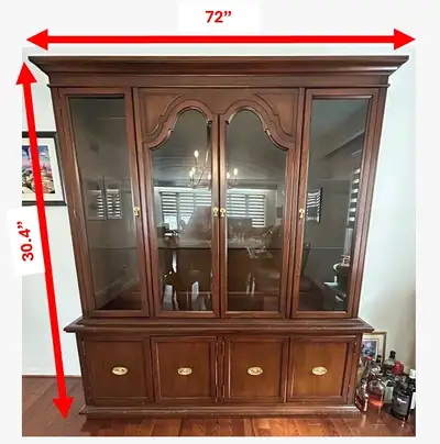 Antique side hutch, View more