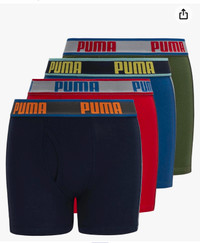 New PUMA Boy's Boxer Brief 4-pack/ Garçon Boxeurs en coton