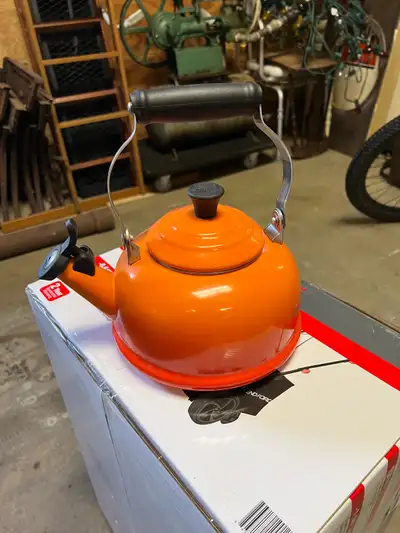 Orange kettle , View more