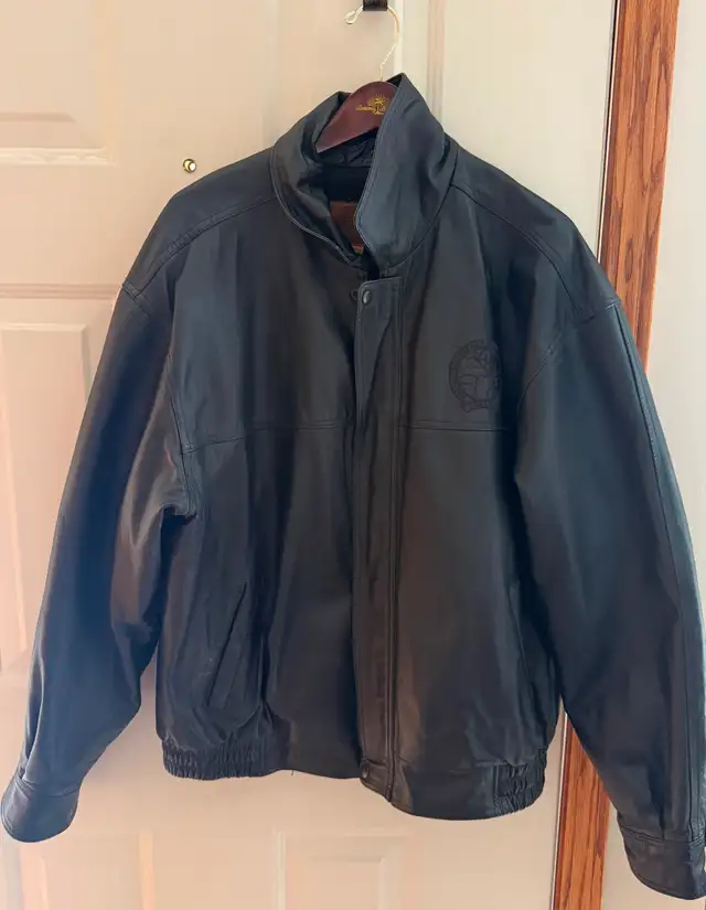Men’s Leather Bomber Jacket in Men's in Lethbridge - Image 2