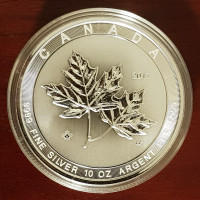 RCM 2017 Magnificent Maple Leaf 9999 Pure Fune Silver 10 oz Coin