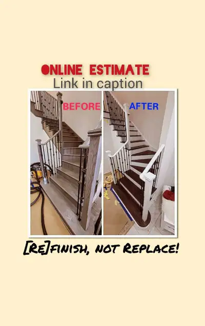 Kitchen Cabinet Painting, Stairs Refinishing, Staining , View more