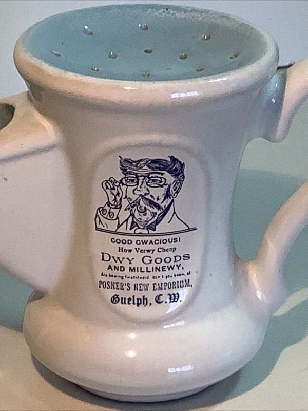 VTG Scuttle Shaving Mug--Dwy Goods & Millinewy Guelph , Canada W in Arts & Collectibles in New Glasgow