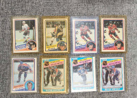 Low Grade 1984-85 O-pee-chee Rookie and Star Hockey Cards OPC 