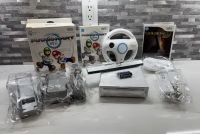 Nintendo Wii Combo - Mario Kart & More + 2 Games - Tested, View more