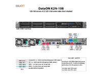 DataOn K2N-108 Dual Silver 4110 Xeons CPUs 1U Rack