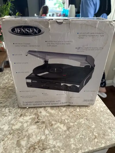 Jensen record player new, View more