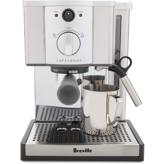 Breville ESP8XL Cafe Roma Stainless Espresso Maker,1.2 liters in Coffee Makers in Markham / York Region - Image 3