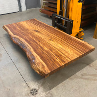 Exotic Live Edge African Zebrawood Slab