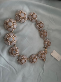 NWT - Kate Spade Belle Fleur Collar Necklace - White