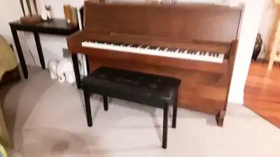 Upright Piano with Bench, View more